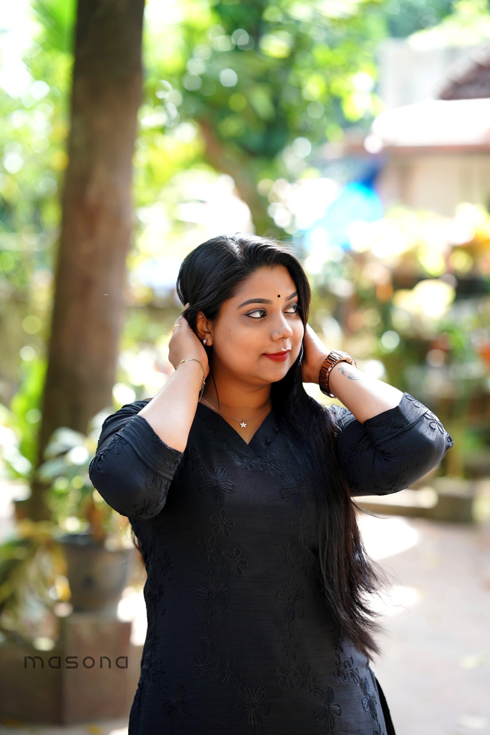 Aai Crushed Slited Top & Plain Bottom - M1736 - Image 10