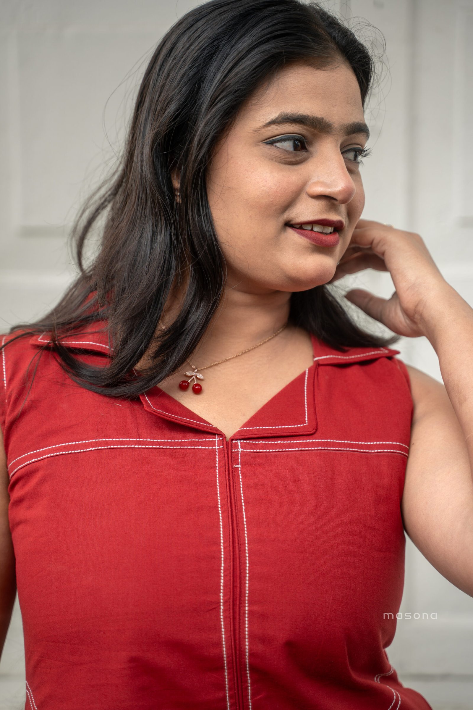 Sleeveless Front Open A-Line Dress - M1760 - Image 4