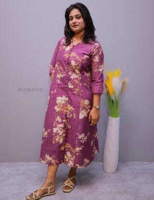 Star Plus Self Dobby A-Line Flair Top - M1707