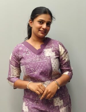 Mal Chanderi Printed Slit Kurti - M1721