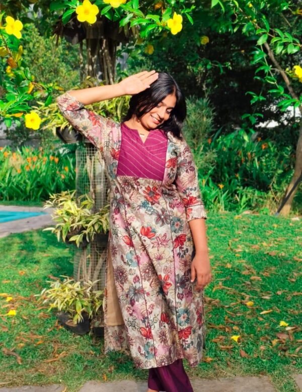 Vatican Cotton Printed Designed Slit Kurti - M1619