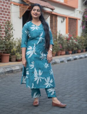 Berlin Floral Printed Top & Bottom - M1749