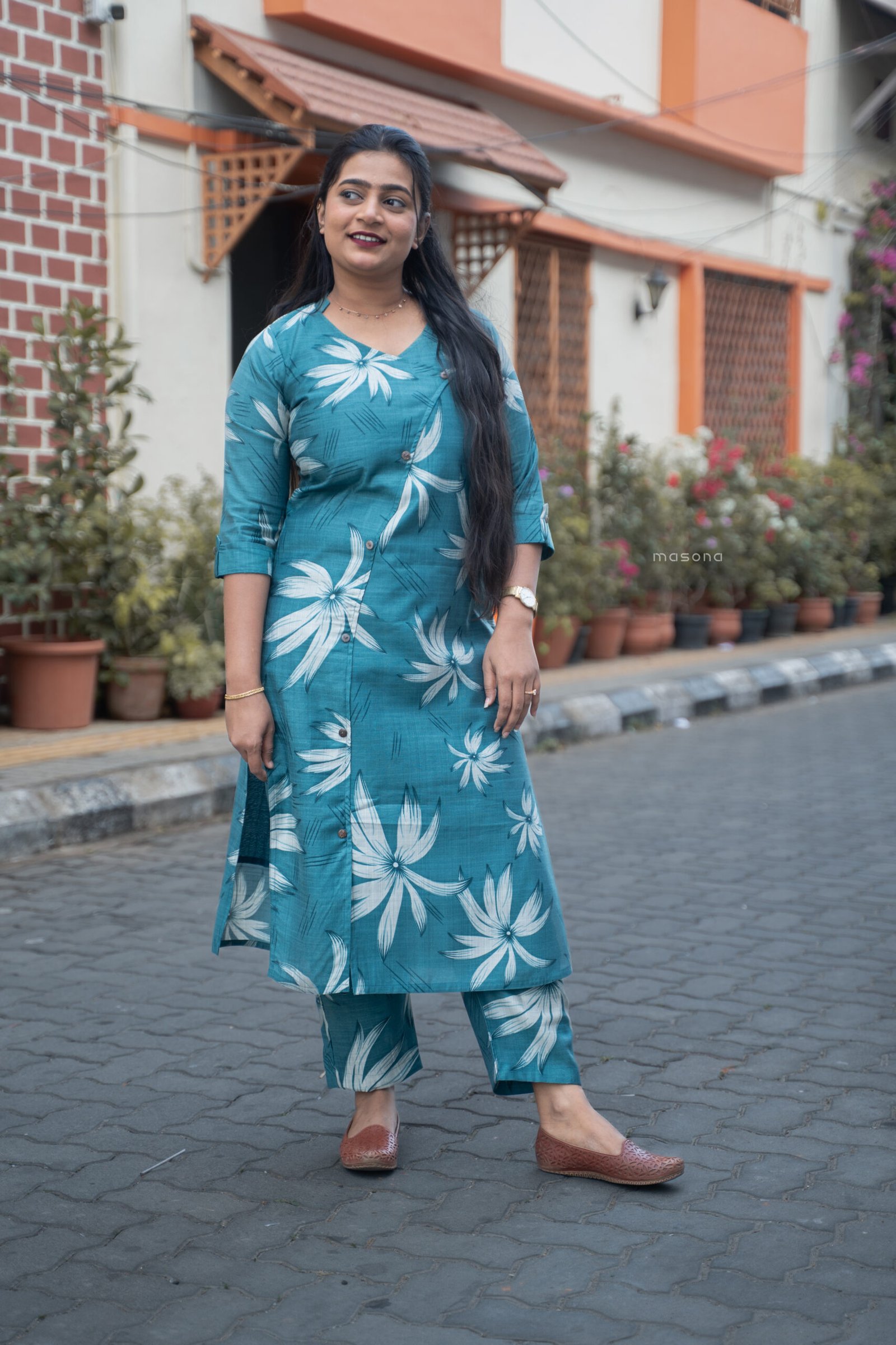 Berlin Floral Printed Top & Bottom - M1749