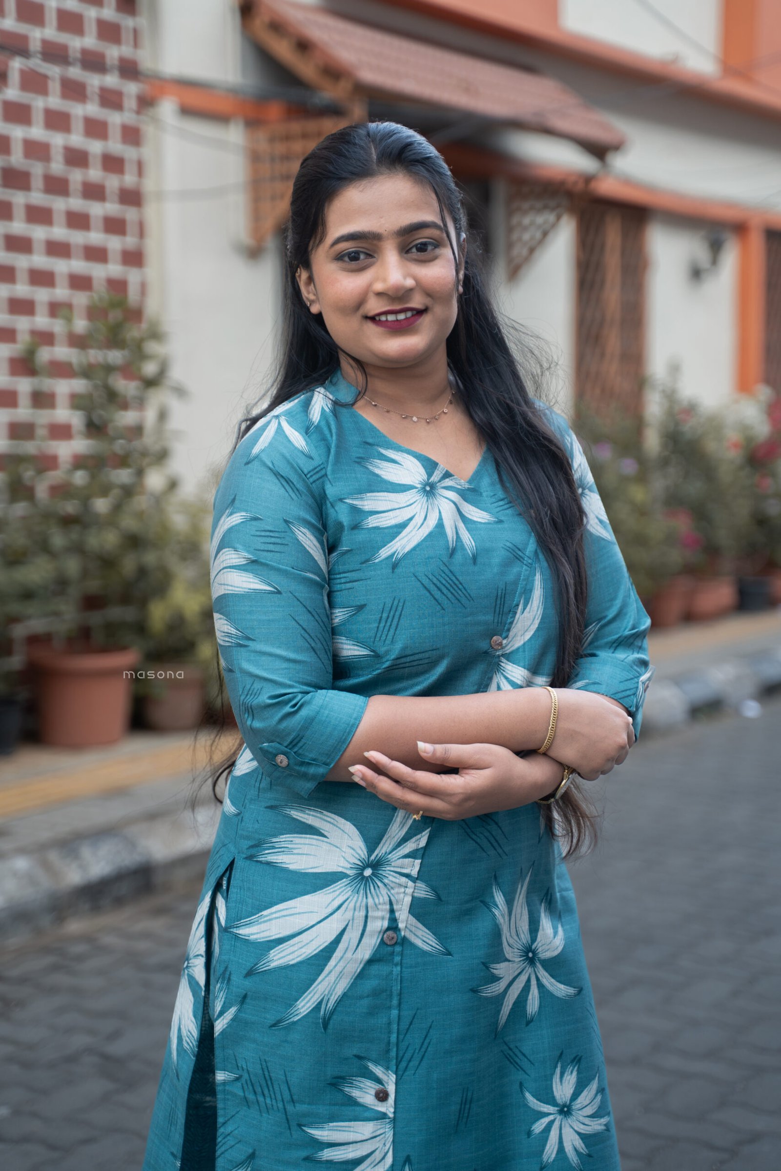 Berlin Floral Printed Top & Bottom - M1749 - Image 3