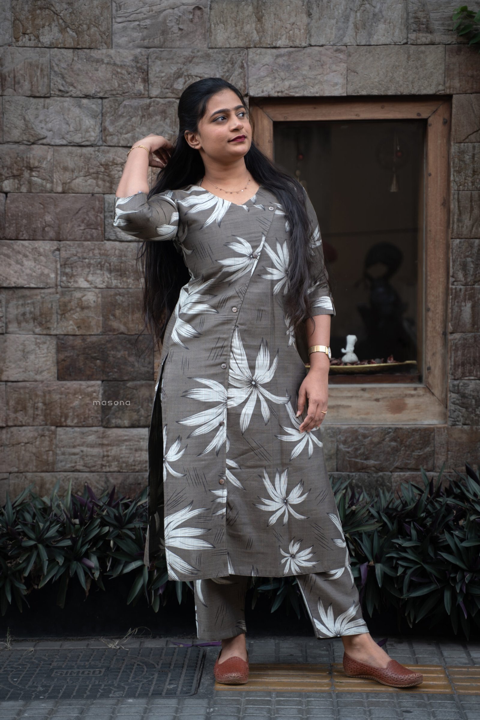 Berlin Floral Printed Top & Bottom - M1749 - Image 5