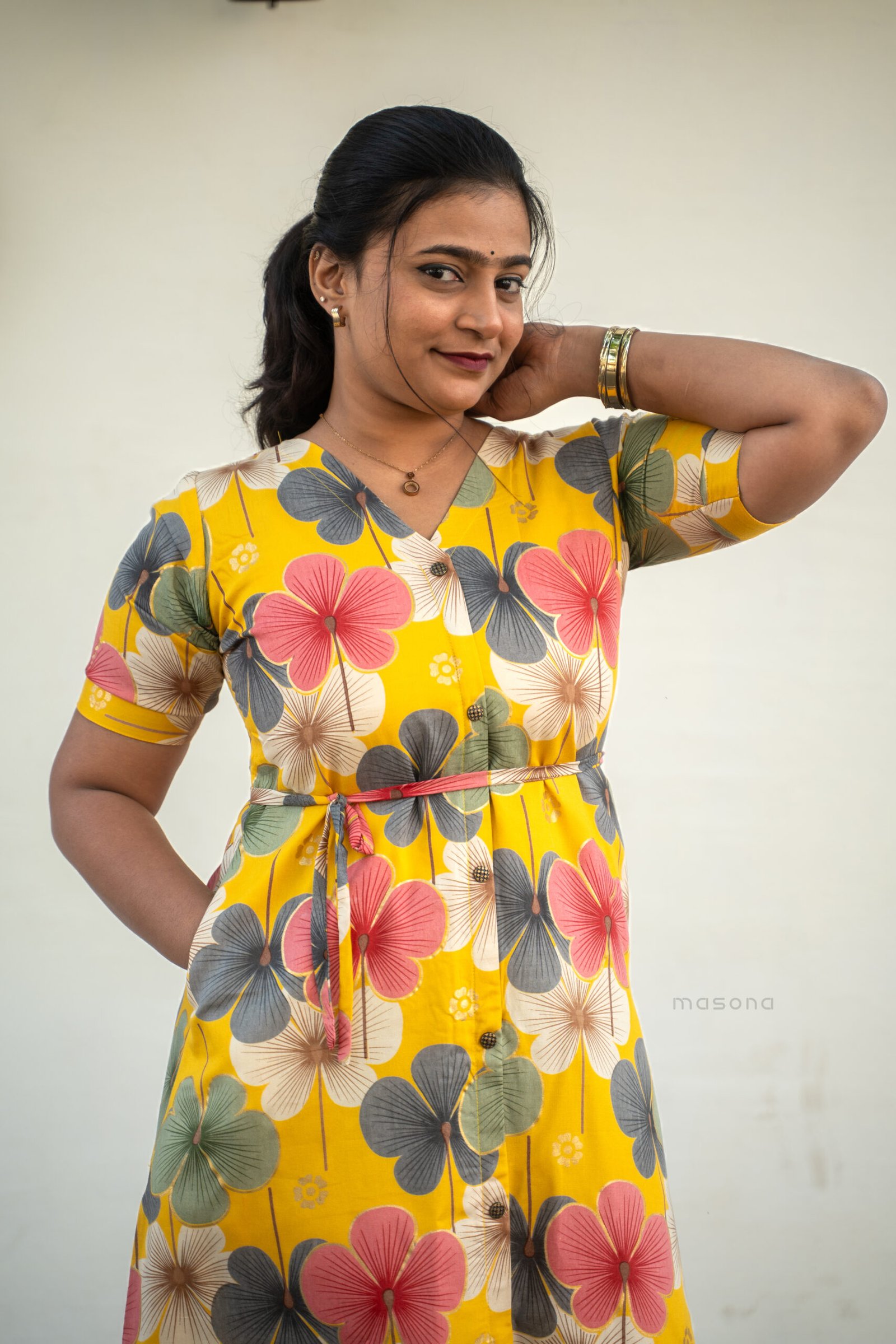 The Everyday Bloom A-Line Kurti - M1726 - Image 3