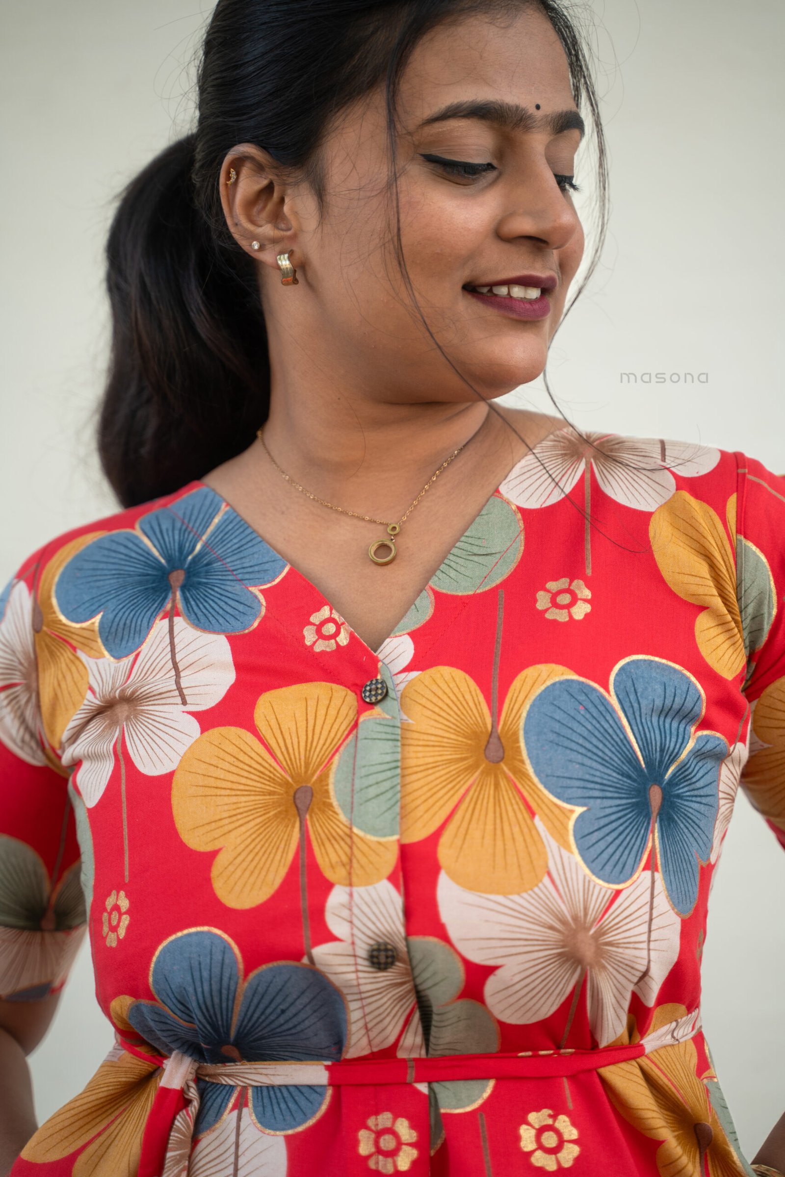 The Everyday Bloom A-Line Kurti - M1726 - Image 7