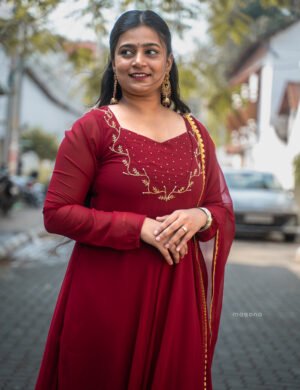 Maroon Grace Festive Anarkali - M1782