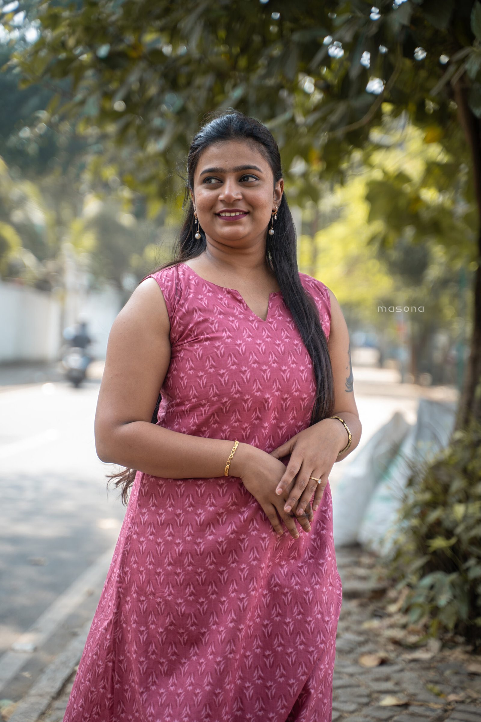 A-Line Sleeveless Cotton Kurti - M1770 - Image 13