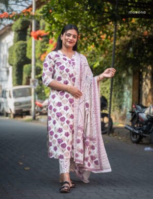 Floral Aura Kurti Set - M1777