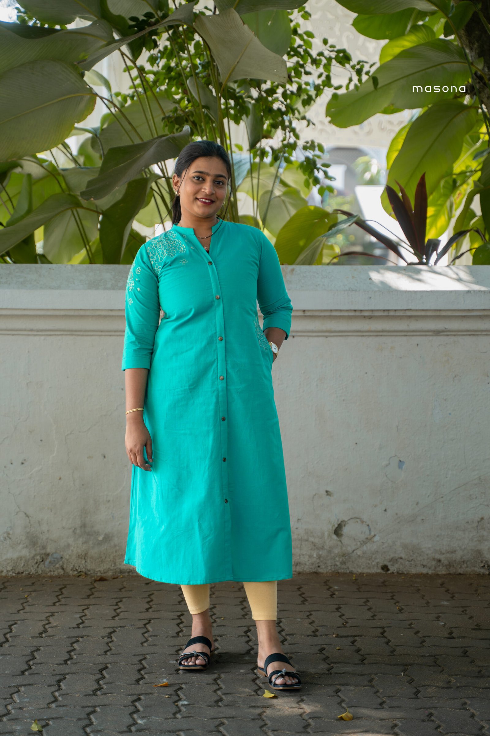 Serene Petal A-Line Kurti - M1775 - Image 2