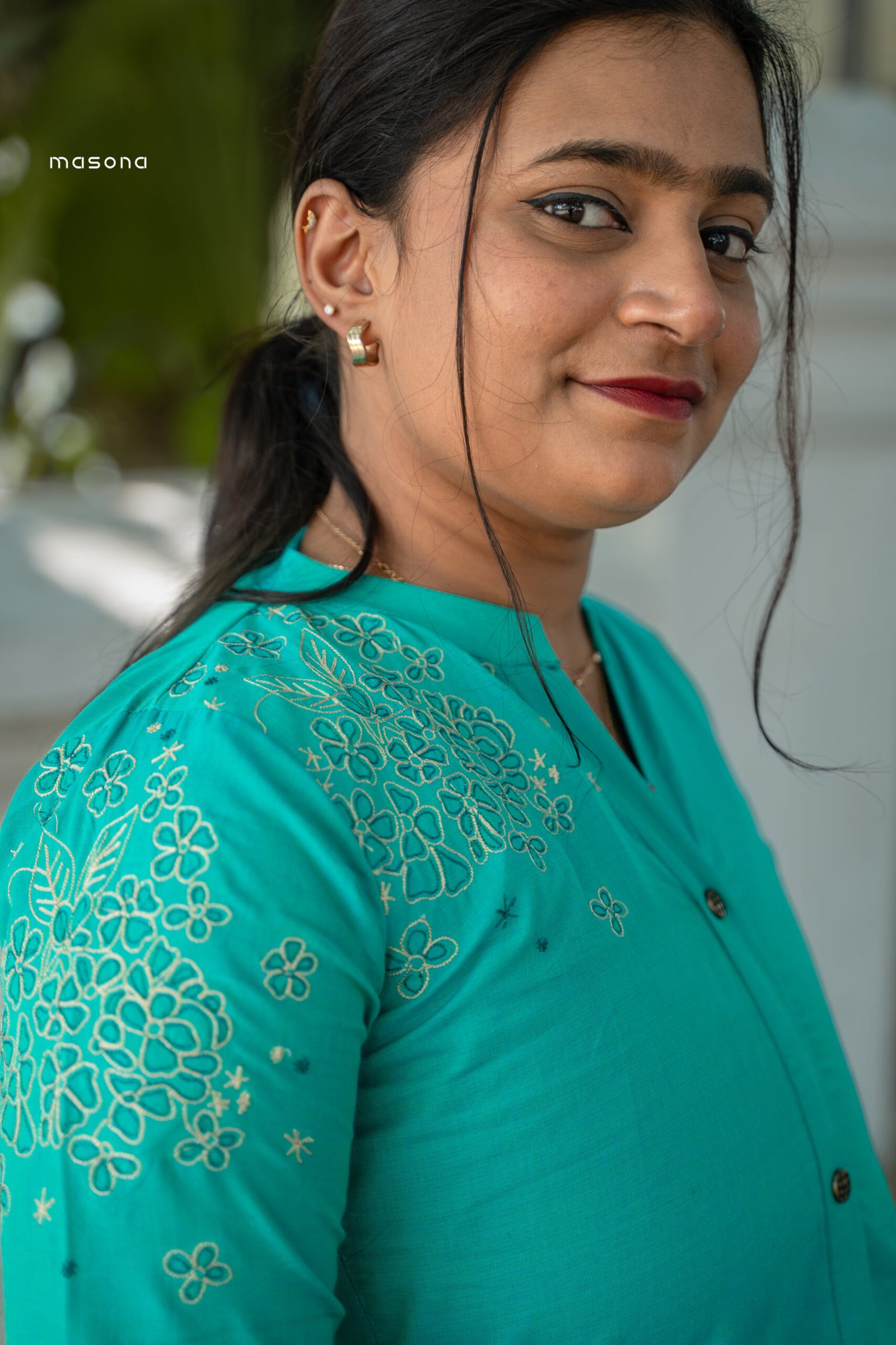 Serene Petal A-Line Kurti - M1775 - Image 3