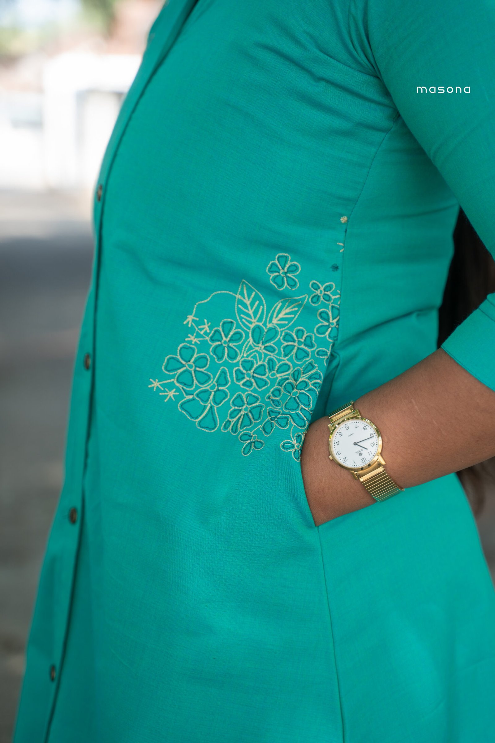 Serene Petal A-Line Kurti - M1775 - Image 4