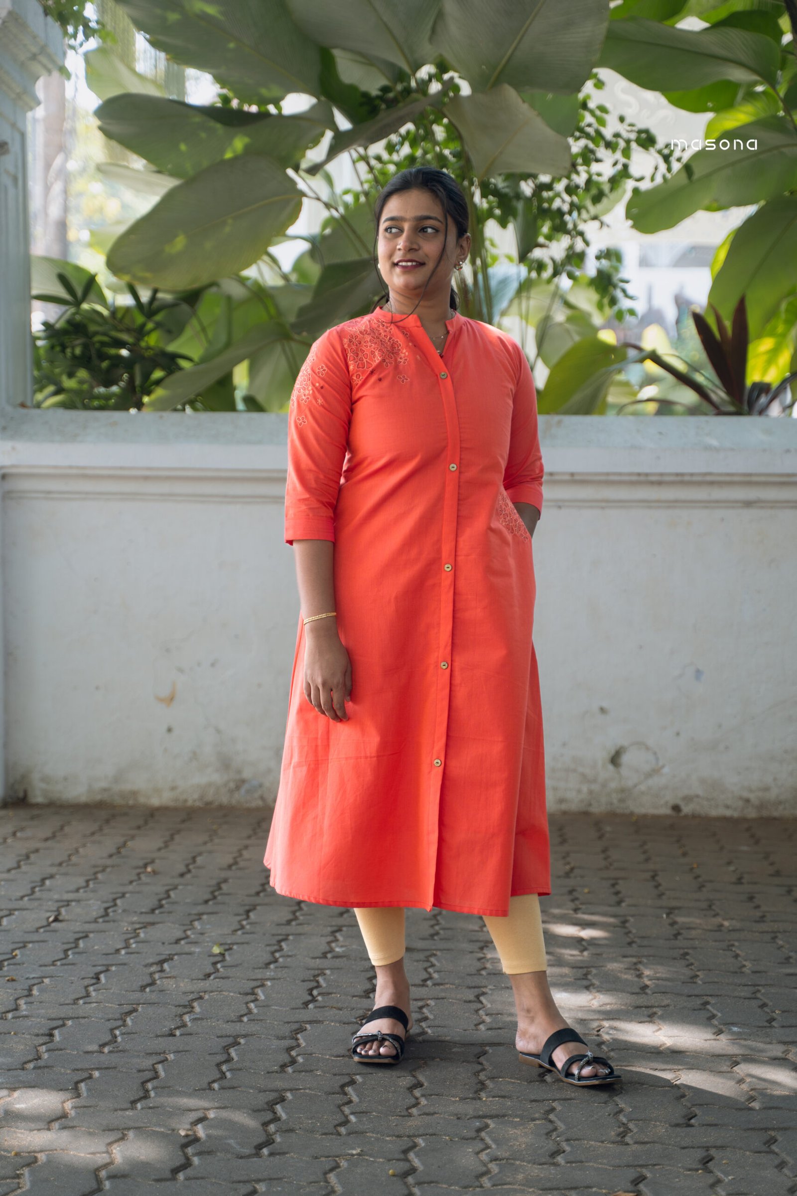 Serene Petal A-Line Kurti - M1775 - Image 5