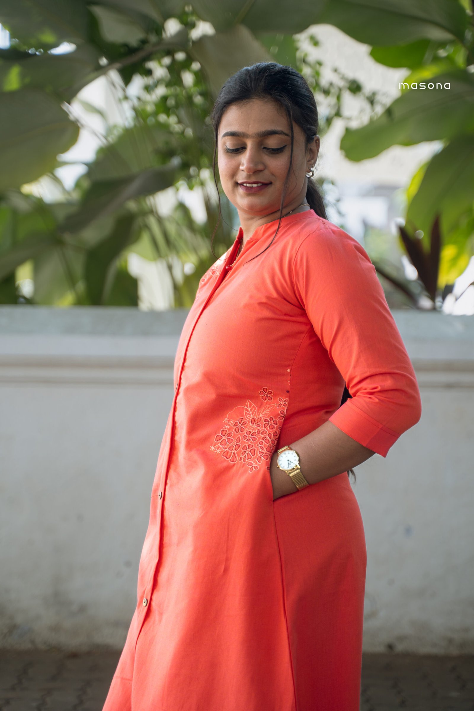 Serene Petal A-Line Kurti - M1775 - Image 6