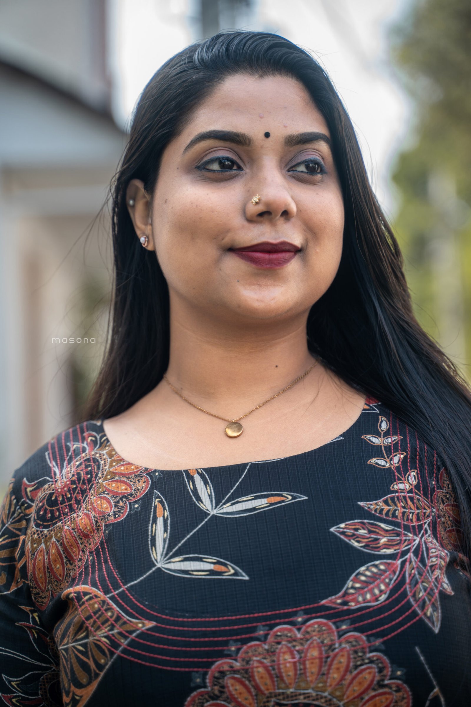 Elegant Round-Neck Kurti With Soft Floral Prints For Everyday Comfort - M1742 - Image 3