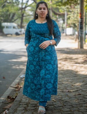 Flowy A-Line Cambric Cotton Top & Bottom - M1753