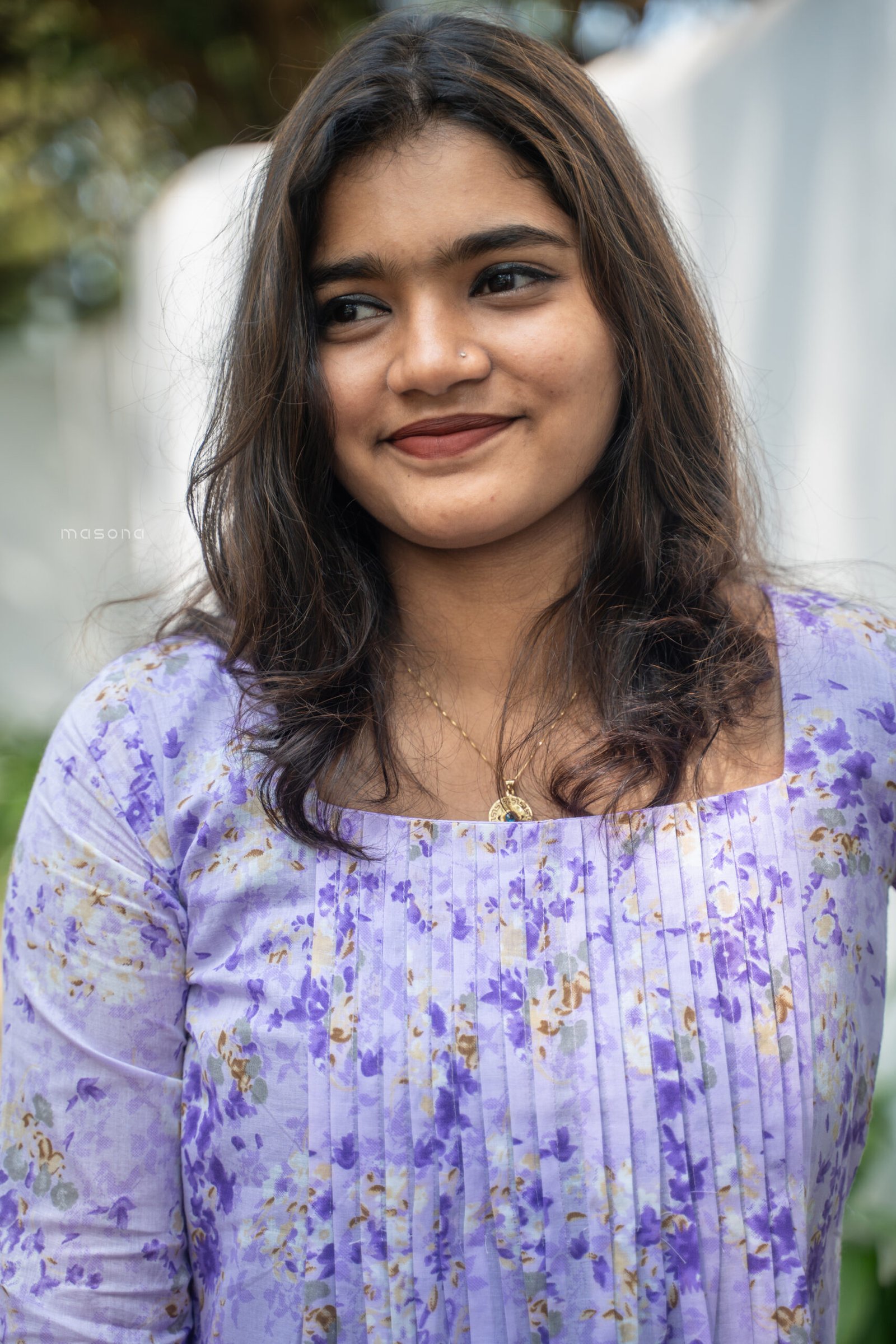 Blush Bloom A-Line Kurti With Yock Detail - M1747 - Image 7