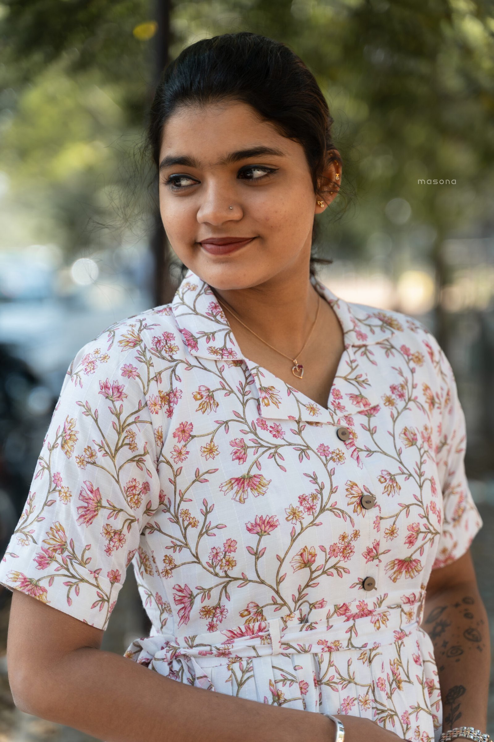 Floral Print Frock - M1761 - Image 5