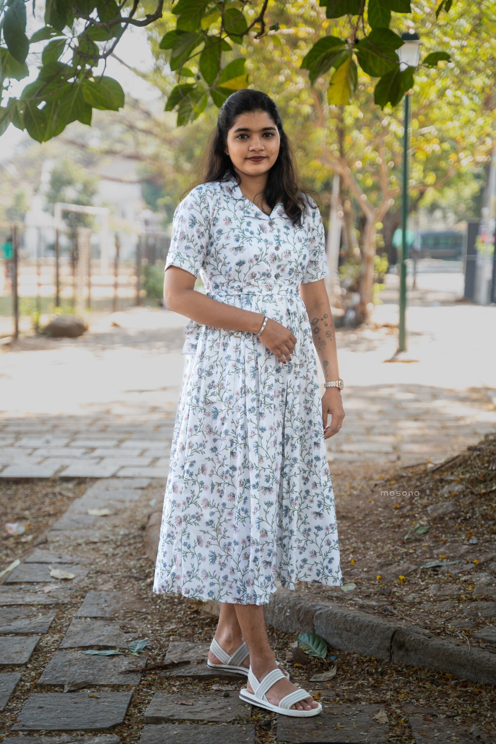 Floral Print Frock - M1761