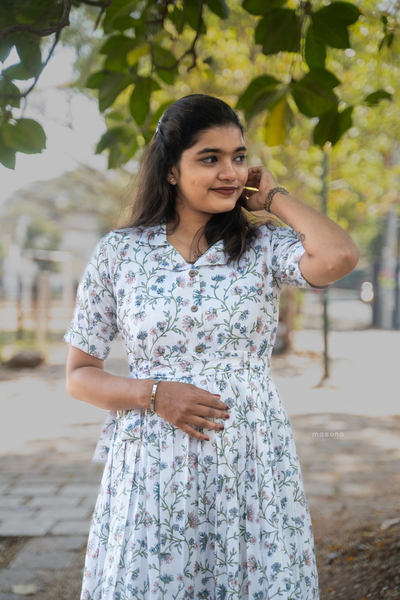 Floral Print Frock - M1761 - Image 7