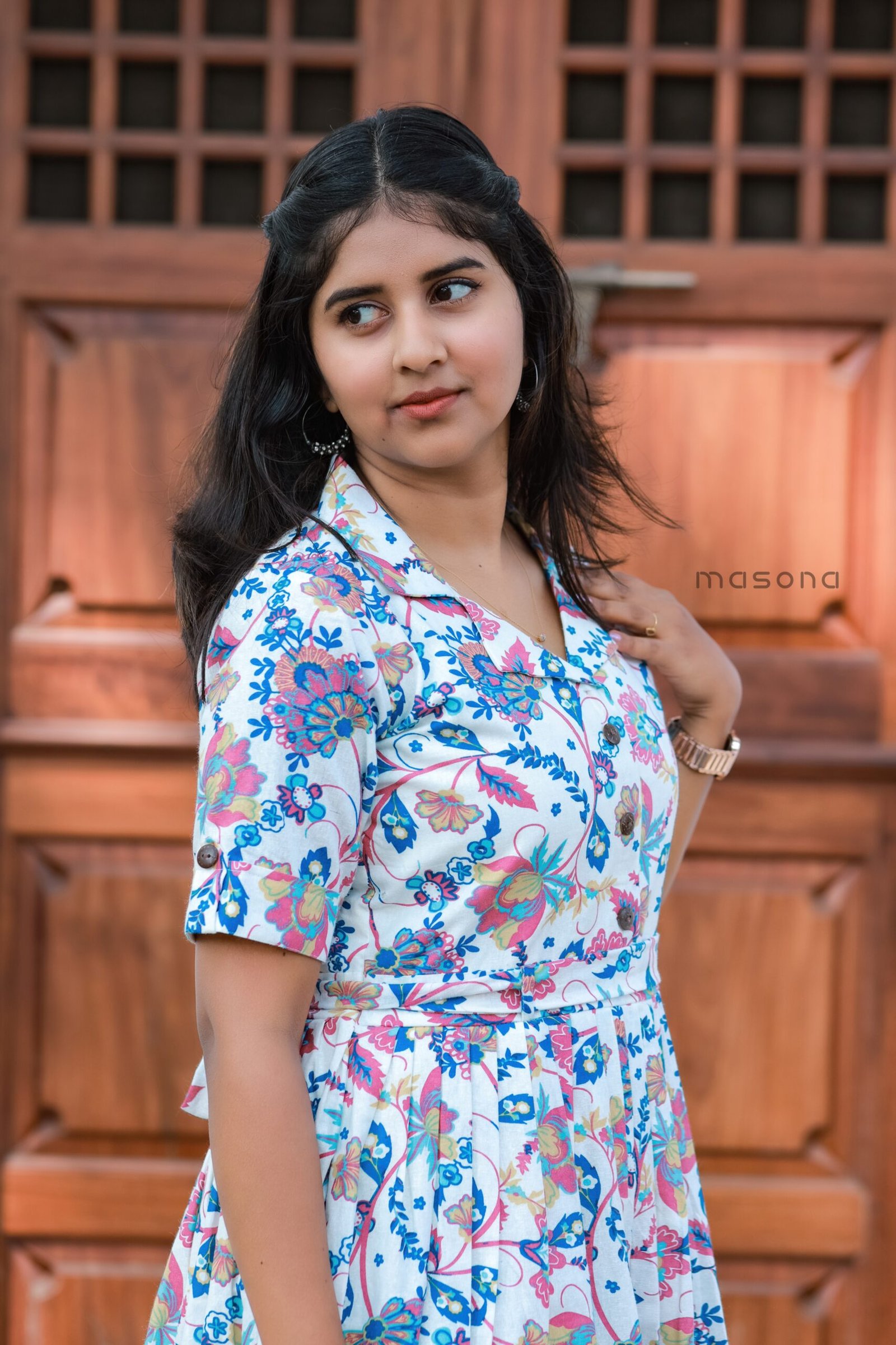 Flax Cotton Frock Kurti - M1801 - Image 7