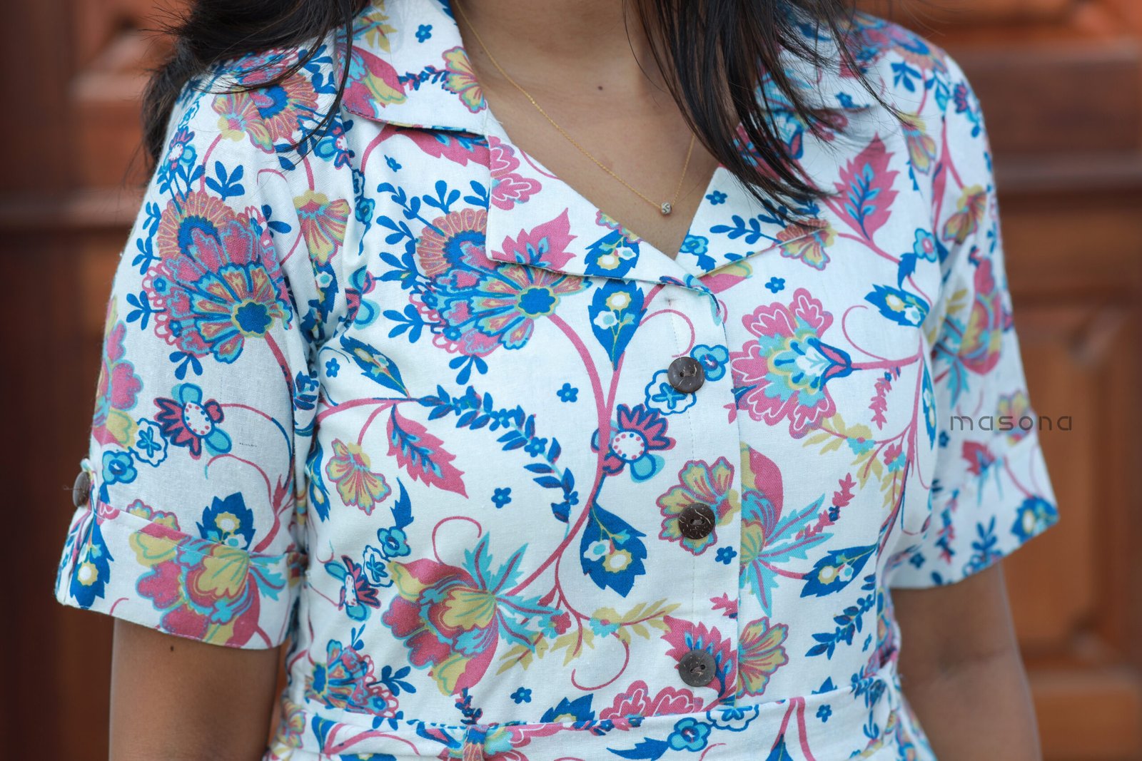 Flax Cotton Frock Kurti - M1801 - Image 6