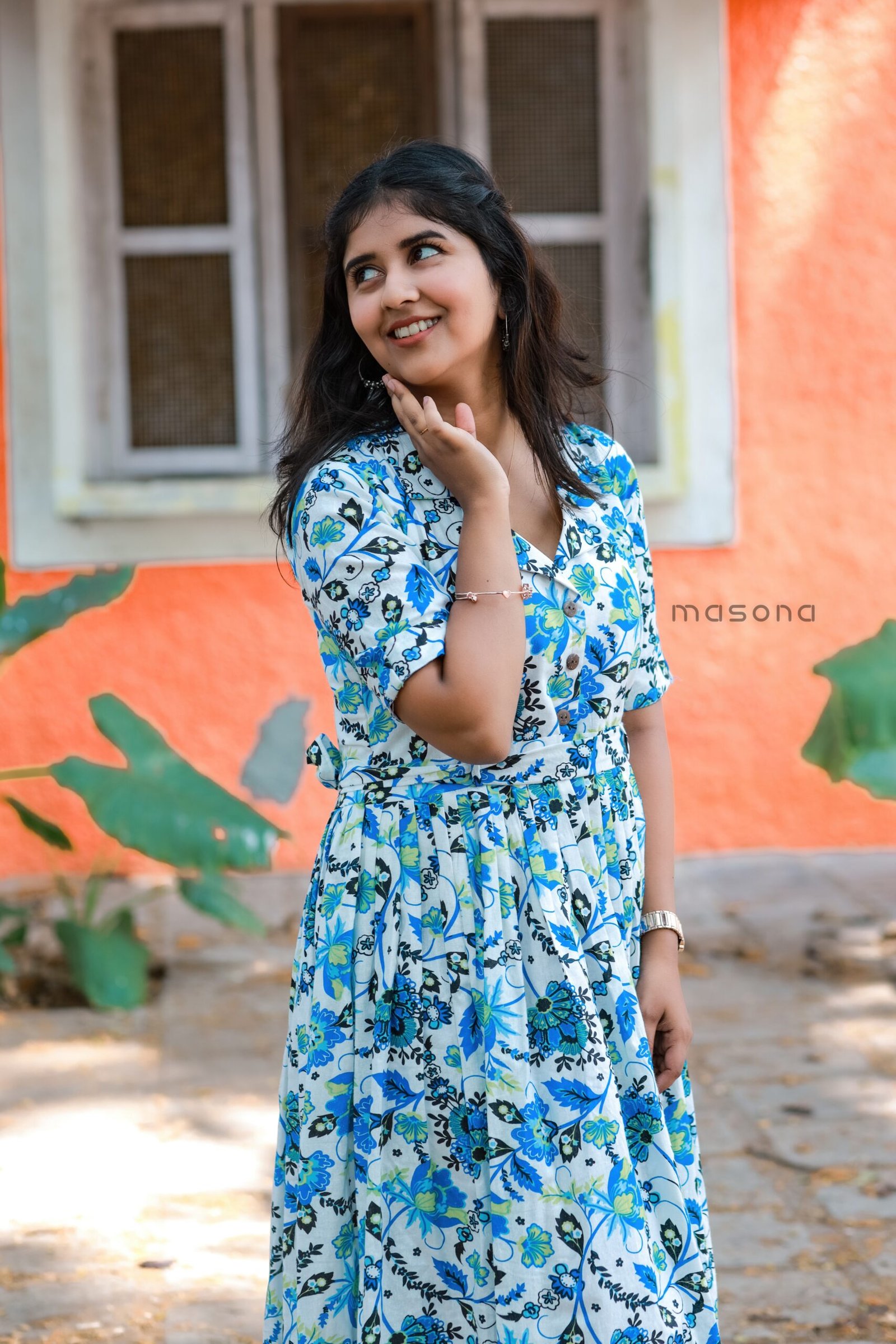 Flax Cotton Frock Kurti - M1801 - Image 3
