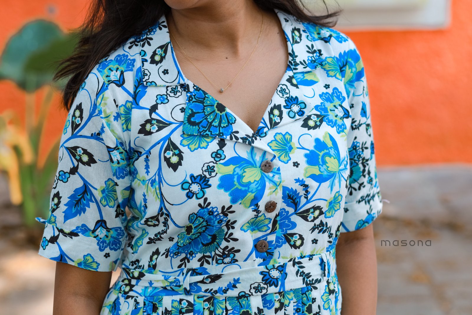 Flax Cotton Frock Kurti - M1801 - Image 4