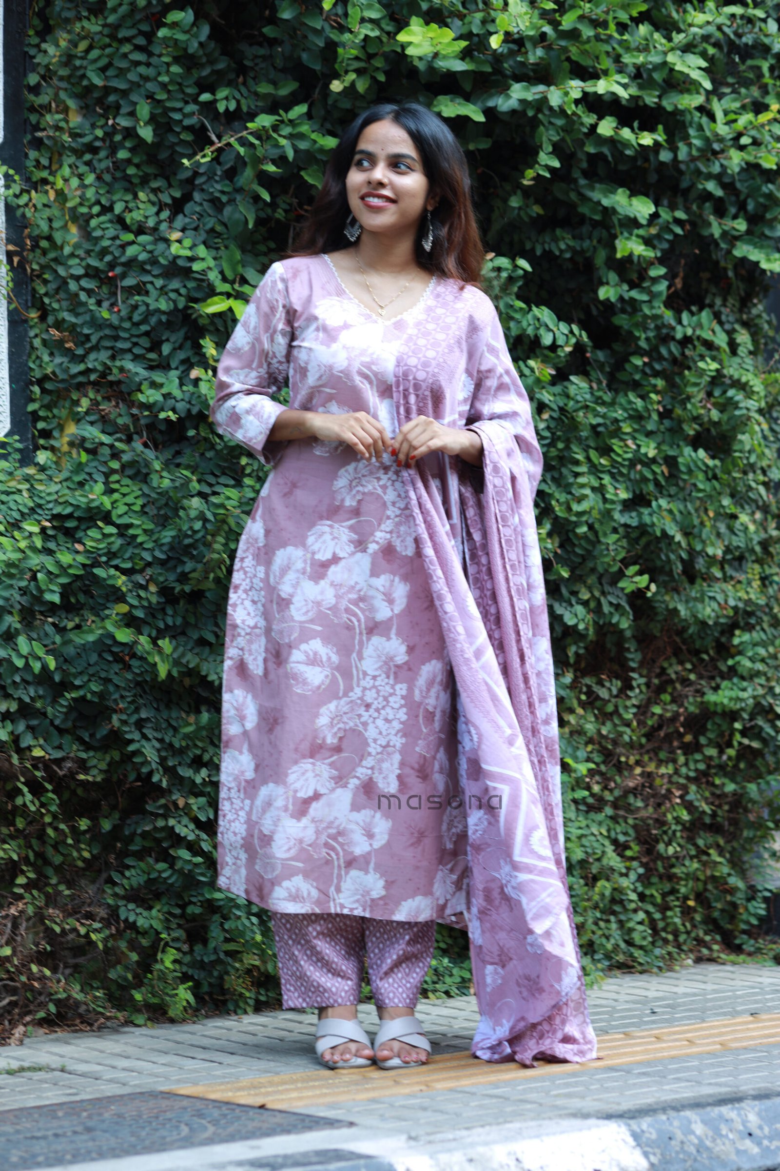 Pastel Petal Kurti Set - M1851