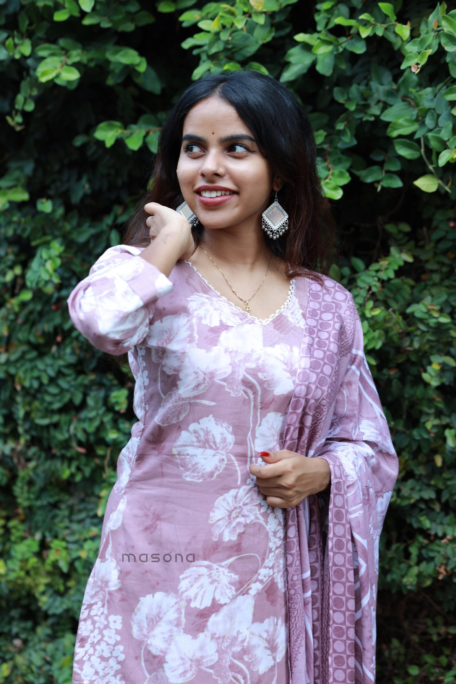 Pastel Petal Kurti Set - M1851 - Image 7