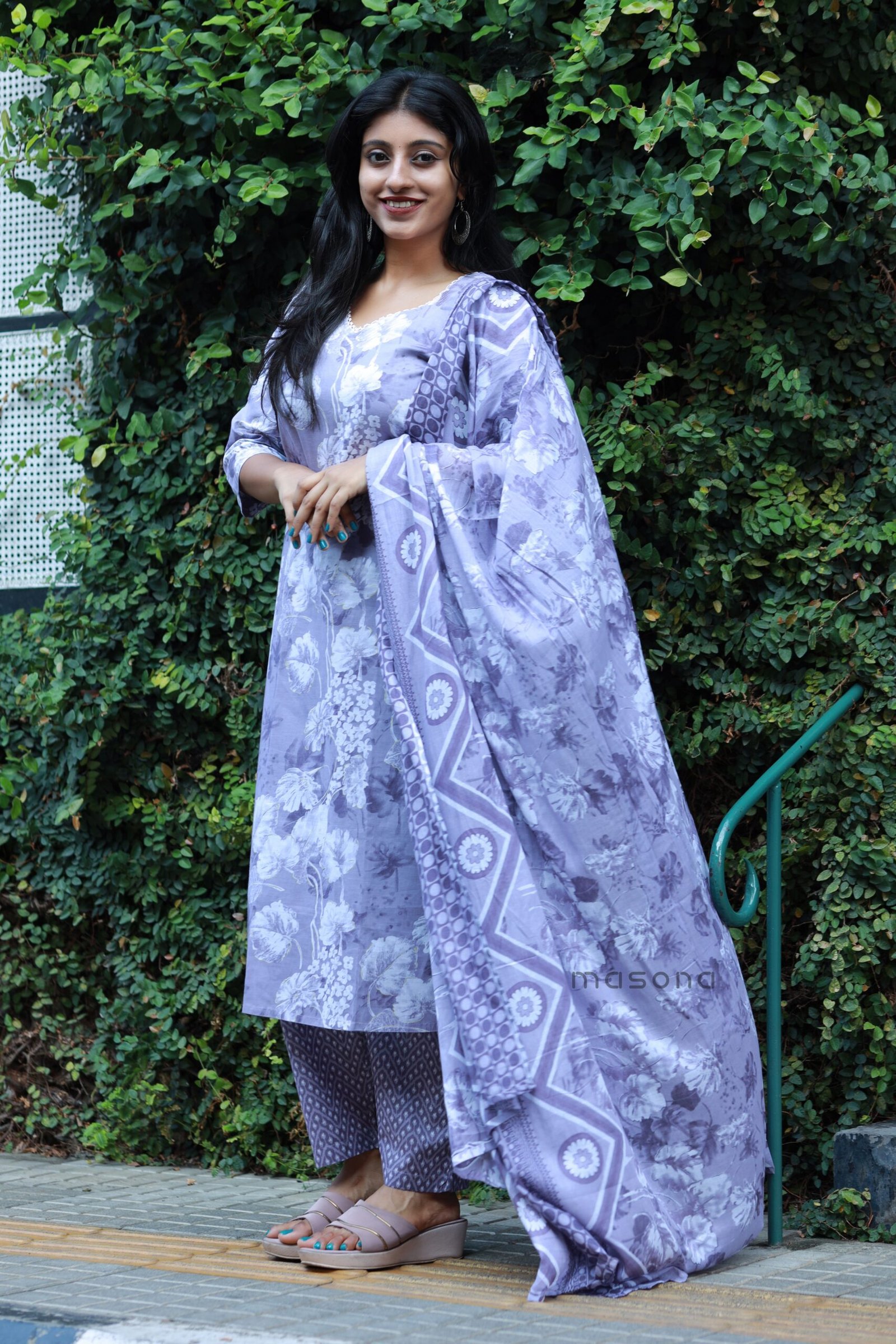 Pastel Petal Kurti Set - M1851 - Image 2