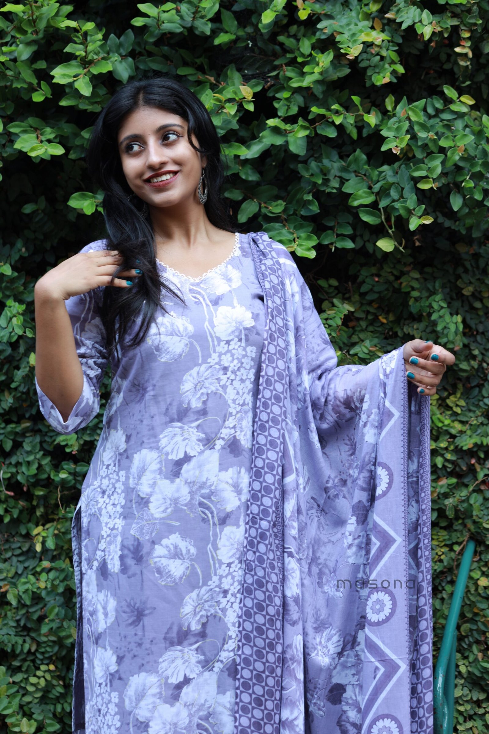 Pastel Petal Kurti Set - M1851 - Image 3