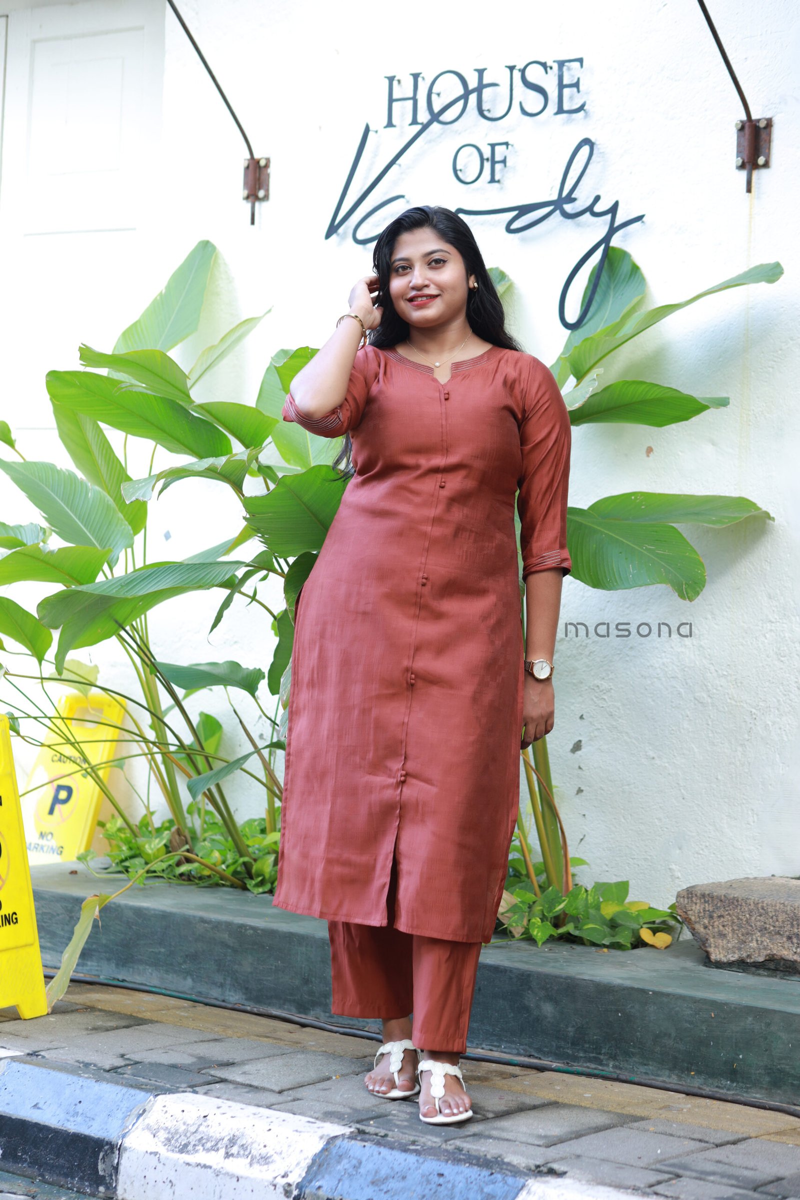 Supriya Silk Straight Cut Kurti Set - M1875
