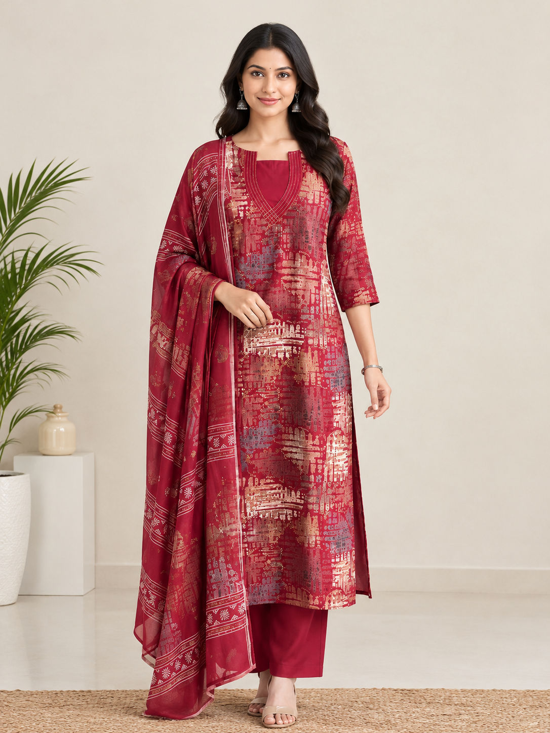 Mal Chanderi 3-Piece Set - M 1967 - Image 3