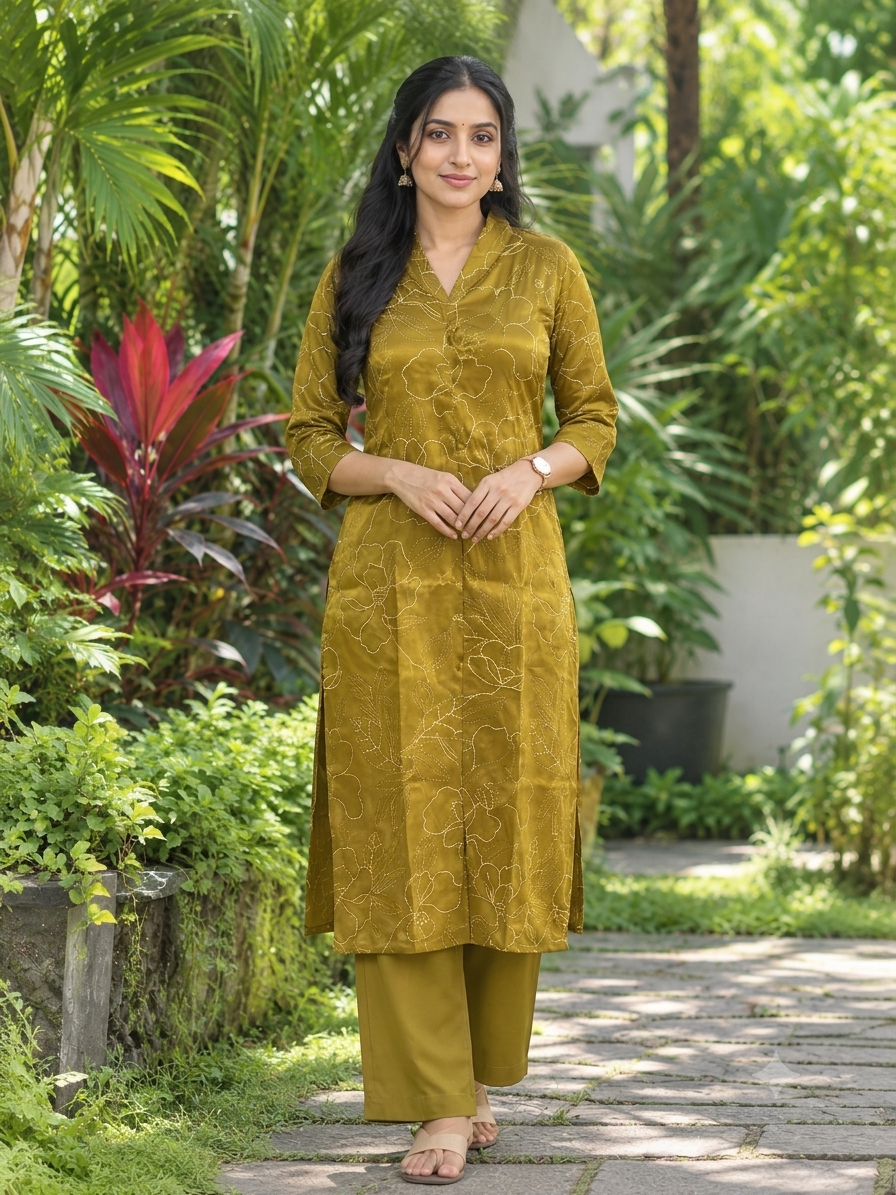 Roman Glass Printed Kurti - M1960 - Image 3