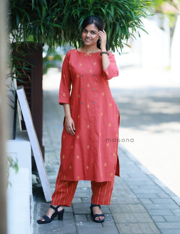 South Cotton Straight Cut Top and Bottom - M2050